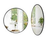 מראה עגולה שחורה 115 ס"מ