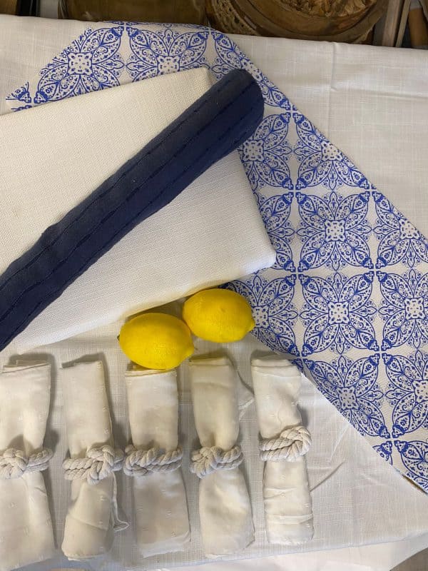 ⁦סט סידור שולחן חג סגנון יוון⁩ – תמונה ⁦7⁩