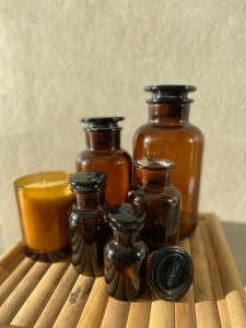 אגרטל בית מרקחת חום