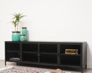 ⁦מזנון טלוויזיה רשת ברזל בשני גדלים⁩ – תמונה ⁦2⁩