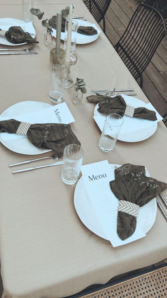 ⁦סט מפיות חבקים וראנר שולחן - ירוק⁩ – תמונה ⁦7⁩