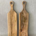 קרש עץ מנגו לחיתוך/הגשה