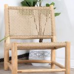 כורסת עץ טיק - טבעי