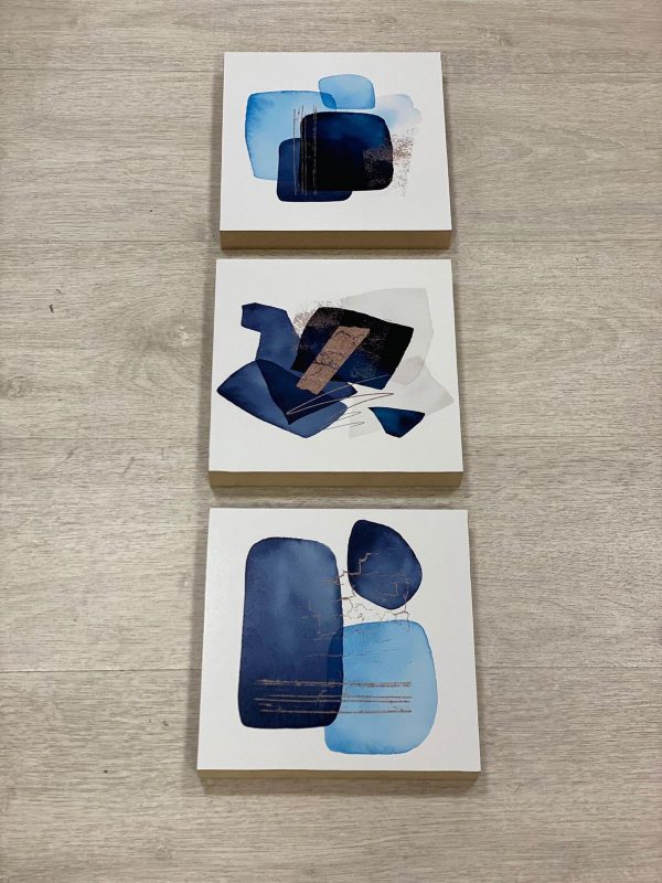 ⁦תמונת בלוק - אבסטרקט כחול⁩ – תמונה ⁦3⁩