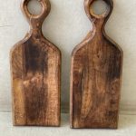 קרש עץ ידית עגולה