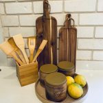 סט מגשי עץ שיטה - 3 גדלים