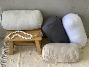 ⁦כרית גליל פשתן - 3 צבעים⁩ – תמונה ⁦11⁩