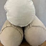 כרית גליל פשתן - 3 צבעים