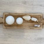 מגש עץ מלבני עם ידיות