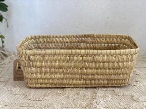 סלסלת קש מלבנית