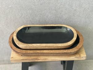 ⁦קערות מלבן מעוגל שחור⁩ – תמונה ⁦2⁩