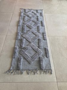 שטיח כותנה ראנר אפור – תמונה 2