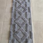 שטיח כותנה ראנר אפור