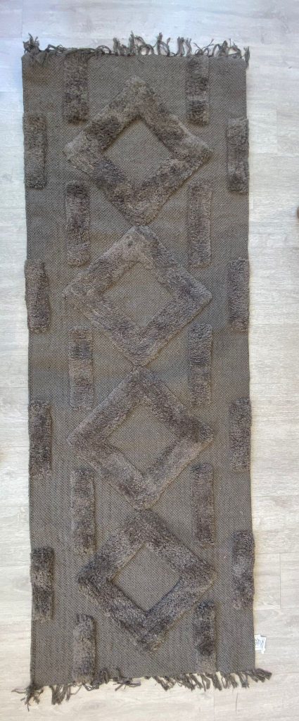 שטיח כותנה ראנר אפור – תמונה 3