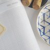 ⁦מפת שולחן לבנה דמוי פשתן- גדולה 180X500⁩ – תמונה ⁦2⁩