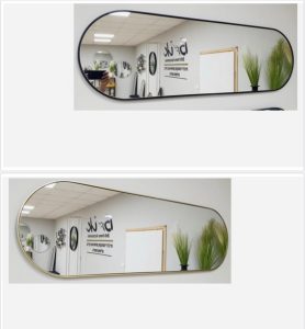 מראה מלבן מעוגל 50-140