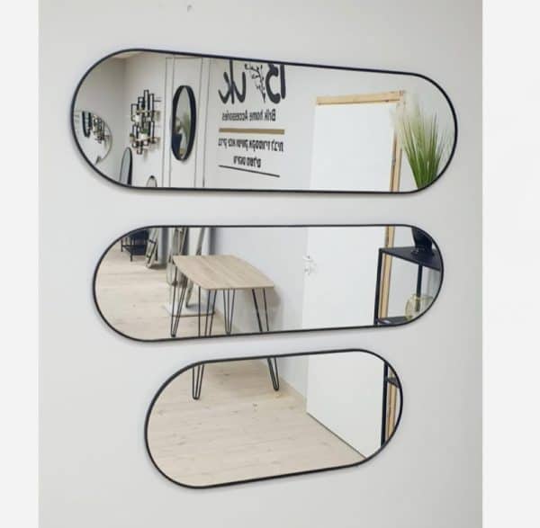 ⁦מראה מלבן מעוגל 120X35⁩ – תמונה ⁦3⁩