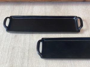 ⁦מגש מתכת שחור  - 2 גדלים⁩ – תמונה ⁦5⁩