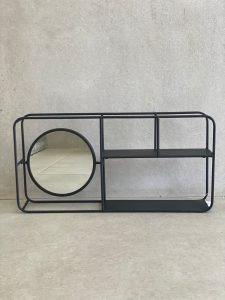 יחידת מדפים עם מראה עגולה – תמונה 2
