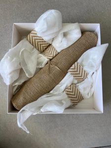 ⁦סט מפיות חבקים וראנר שולחן פשתן⁩ – תמונה ⁦2⁩