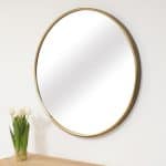 מראה עגולה זהב עתיק