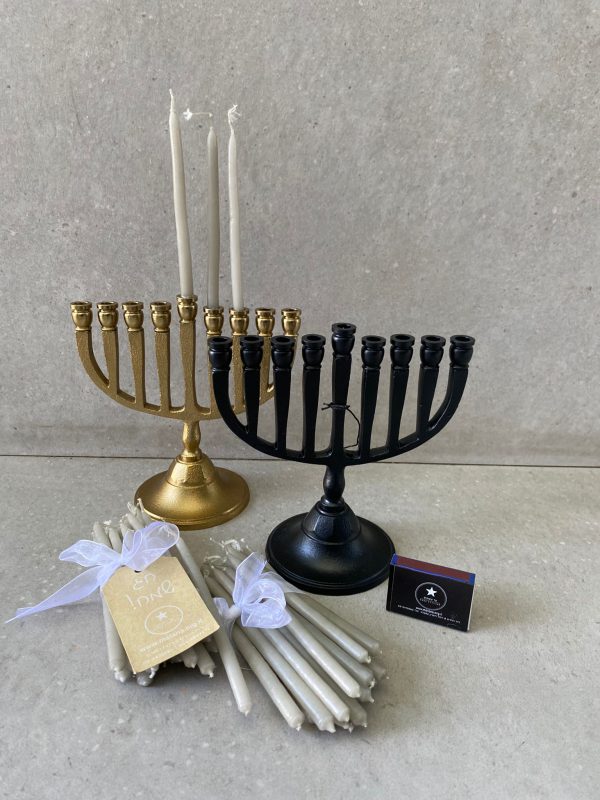 ⁦חנוכייה מעוצבת שחור⁩ – תמונה ⁦3⁩