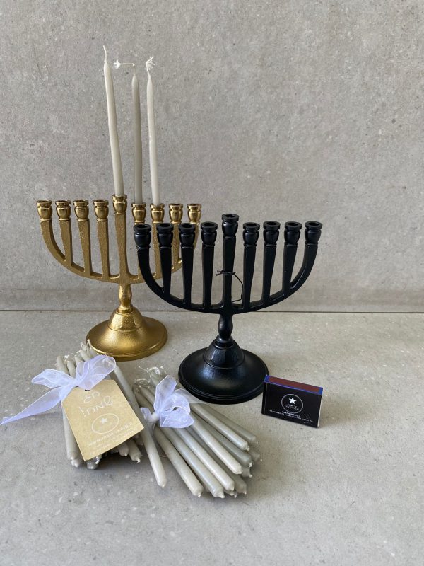 ⁦חנוכייה מעוצבת זהב⁩ – תמונה ⁦3⁩
