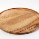 מגש עגול מעץ מנגו
