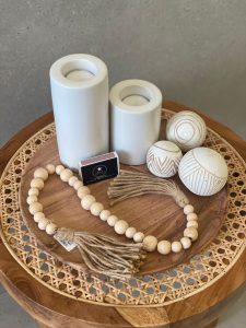 ⁦מגש עץ עגול⁩ – תמונה ⁦3⁩