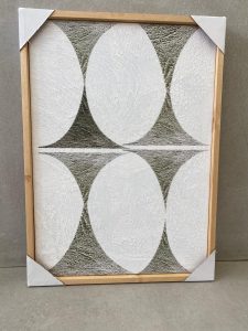 ⁦תמונת קנבס מסגרת עץ- איור בשילוב טקסטורה- 2 דגמים⁩ – תמונה ⁦2⁩