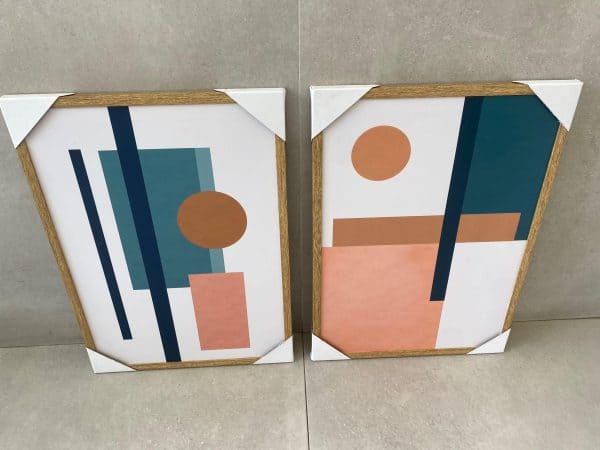 ⁦תמונת קנבס מסגרת עץ- סגנון שקיעה- 2 דגמים⁩ – תמונה ⁦2⁩