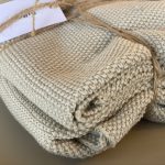 זוג מגבות מטבח סרוגות