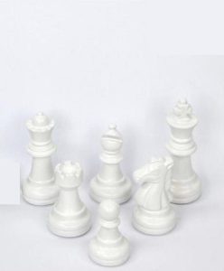 כלי שחמט דקורטיבי - לבן