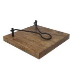 מחזיק מפיות מעץ - שחור