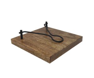 מחזיק מפיות מעץ - שחור