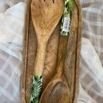 סט זוג כפות ומגש - ירוק