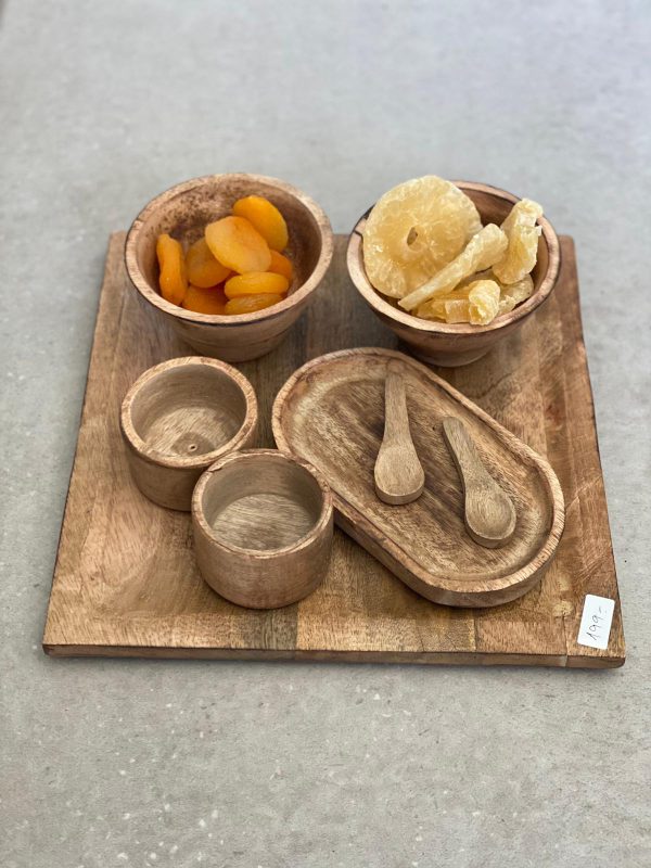 ⁦סט כלים עץ מנגו⁩ – תמונה ⁦5⁩