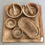 סט כלים עץ מנגו