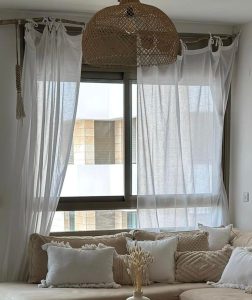 ⁦מוט וילון מעץ טבעי - 2 גדלים⁩ – תמונה ⁦2⁩