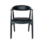 כיסא אוכל עץ אלון שחור