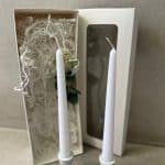 מארז מתנה לבן פמוטים ונרות