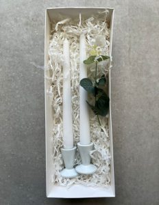 מארז מתנה לבן פמוטים ונרות – תמונה 3