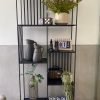 ⁦ספריית מתכת שחורה - פסים⁩ – תמונה ⁦6⁩