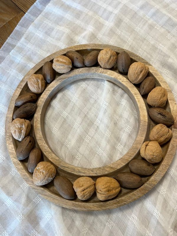 ⁦צלחת הגשה עגולה מעץ- חלולה⁩ – תמונה ⁦9⁩