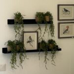 מדף קיר מתכת שחור- 2 גדלים