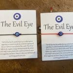 צמיד חוט תליון עין