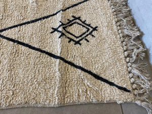 ⁦שטיח שאגי אינדיאני מעוינים⁩ – תמונה ⁦4⁩