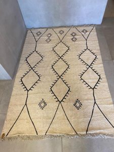 ⁦שטיח שאגי אינדיאני מעוינים⁩ – תמונה ⁦5⁩