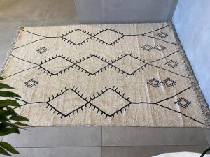 ⁦שטיח שאגי אינדיאני מעוינים⁩ – תמונה ⁦7⁩