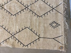 ⁦שטיח שאגי אינדיאני מעוינים⁩ – תמונה ⁦2⁩